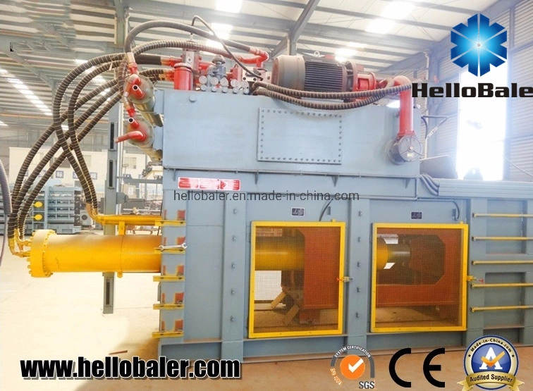 Waste paper semi-auto hydraulic press baler machine/packing machine for cardboard/occ/cartons/plastic/corrugated box with conveyor