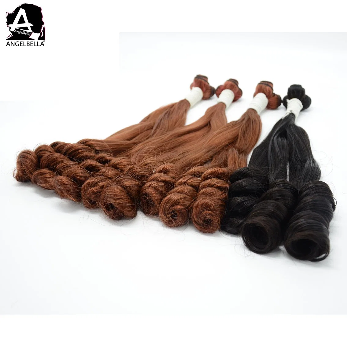 Angelbella New Styles Remy Hair Bundles Loose Funmi 1b# 33# Human Hair Weaving Weft