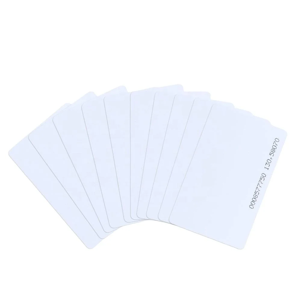 Carte de crédit taille 85.5*54*0.76mm blanc PVC carte PVC vierge