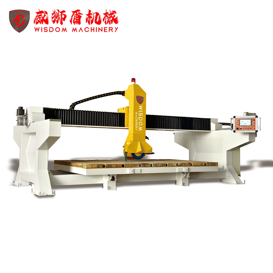 Wisdom Stone Machinery PLC Bridge Saw Stone Cutting Machine for Granite Marble Quartz Porcelain Countertop Tiles in China