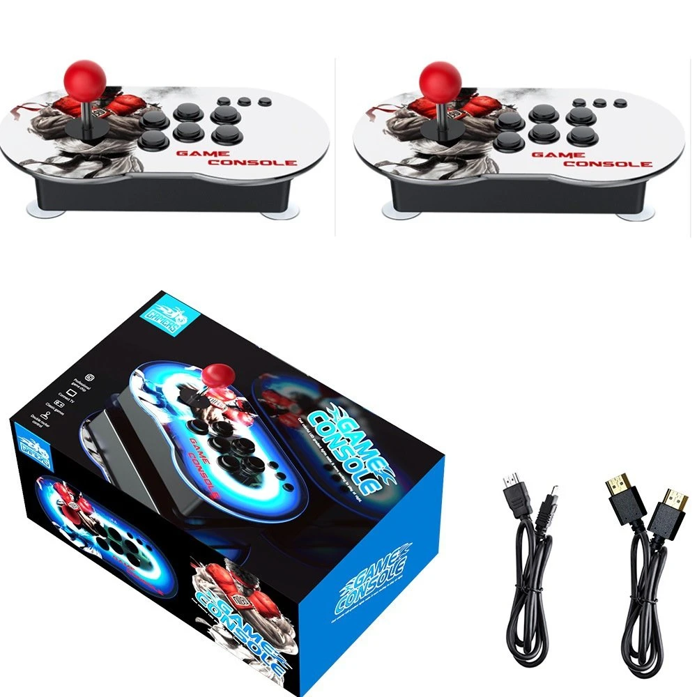 Nuevo suministro de fábrica Retro Mt6 Doble Rocker Arcade Joystick Video Consola de juegos 32GB 64GB 10000 Consolas de juegos