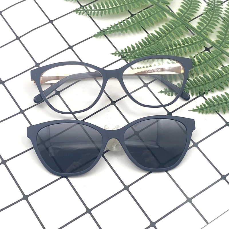 High-End Ultem Clip on Sunglasses Models Fashion Eyewear