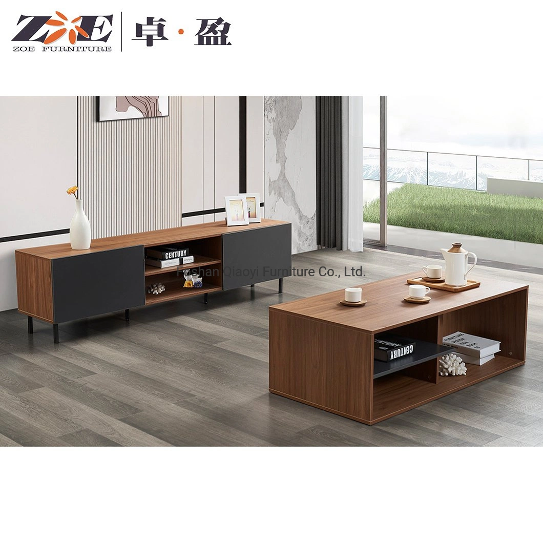 Wall Units TV Unit Brown TV Cabinet Stand and Coffee Table Living Room Furniture