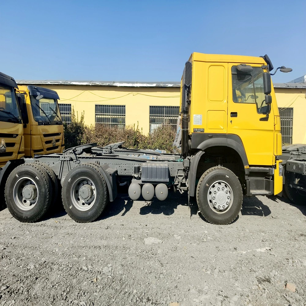 Camión de servicio pesado usado China HOWO 6X420HP tractor de ruedas 10