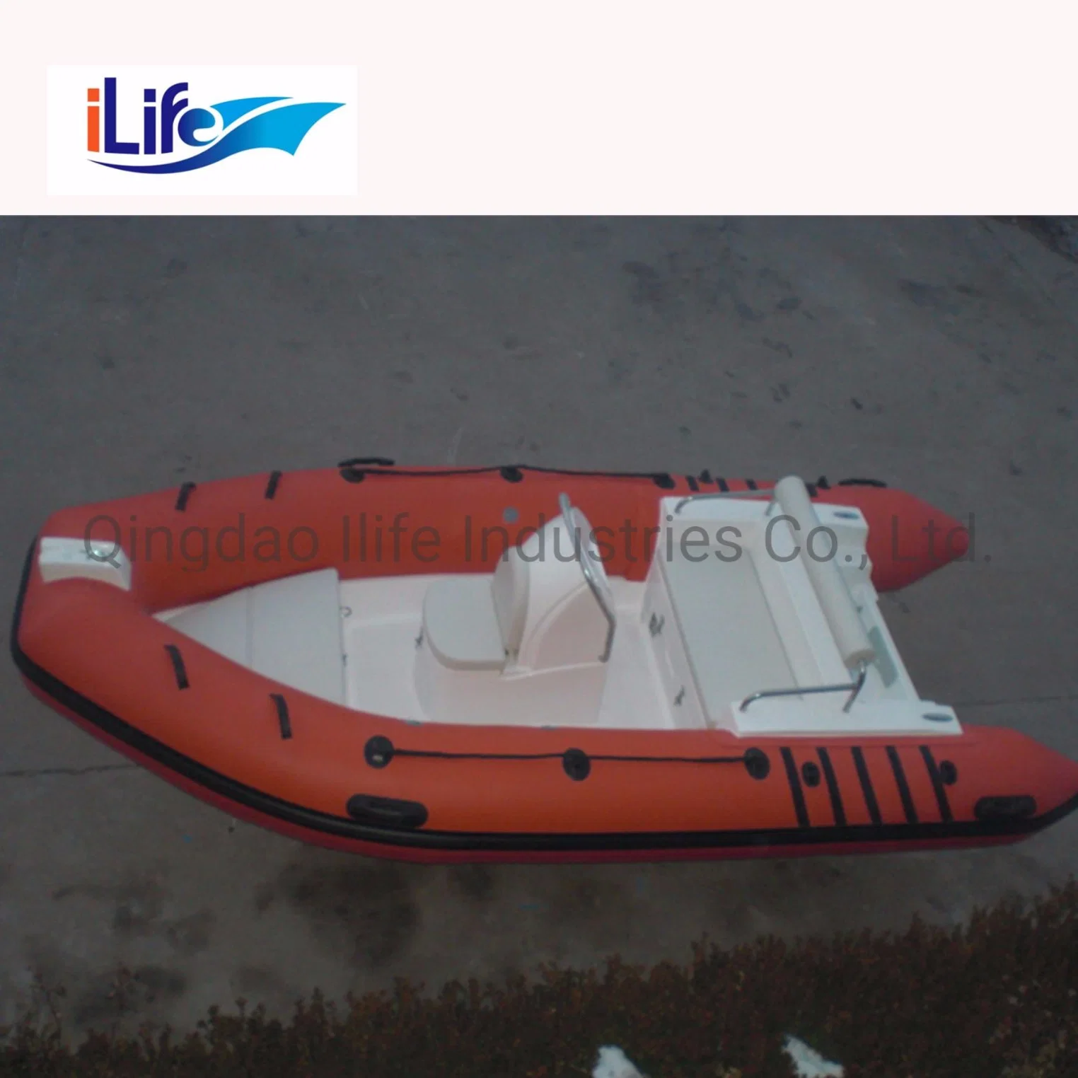 Ilife (CE) 430cm 8 Persons Fishing Rigid Inflatable Boat