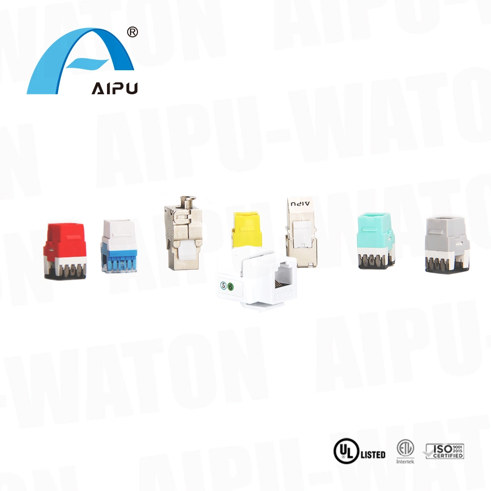 Cat. 5e RJ45 Shielded Keystone Jacks Punch Down FTP Modular Jacks Cat5a Modular Commscope Panduit Siemon