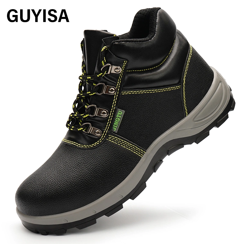 Guyisa Breathable Safety Shoes Steel Toe High quality/High cost performance Foot Protection Outdoor Work Solid Bottom Safety Shoes