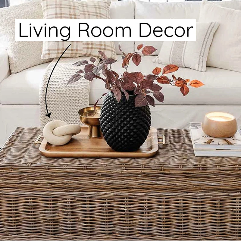 Home Decoration Modern Farmhouse Decorations Living Room Wood Chain Link Decorative Accessories for Table Top