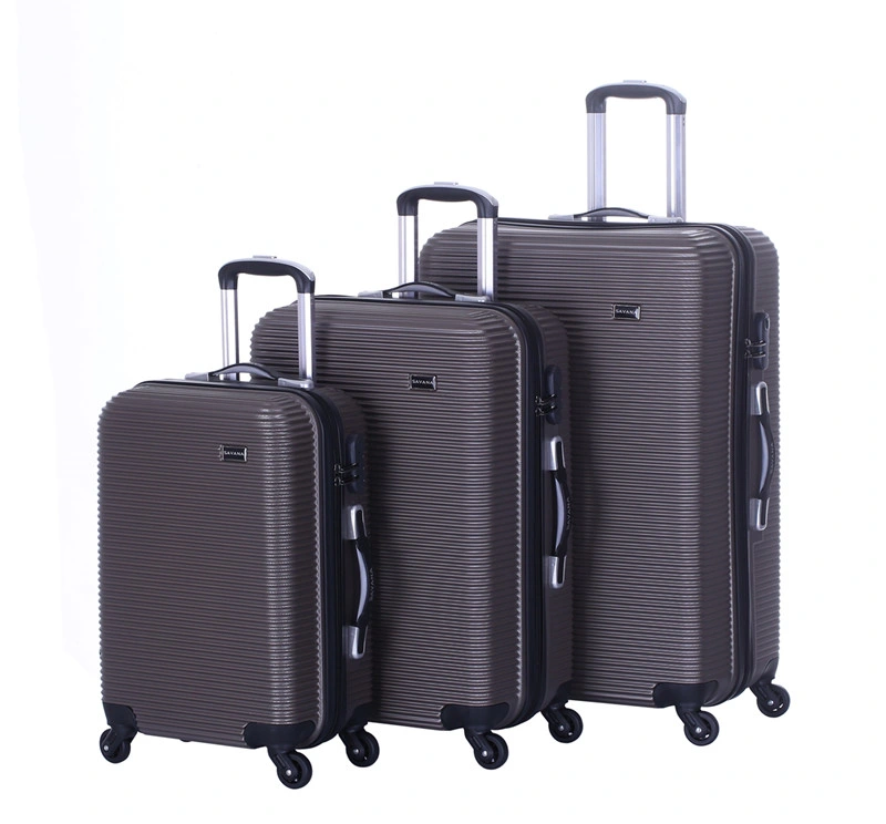 New Fashion Light Weight Double Zip Spinner Wheels Luggage (XHA083)