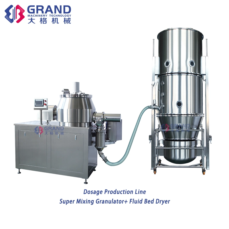 Pharmaceutical Lab Industrial Organic Fertilizer Wet Type Powder Micro Super High Speed Rapid Shear Mixer Granulator