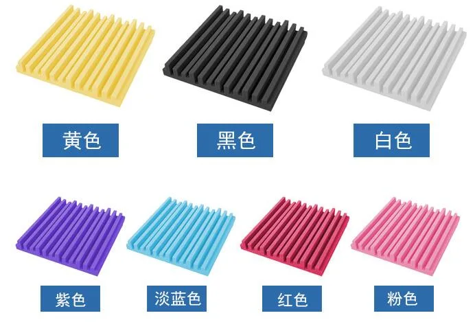 Wholesale/Supplier Stocked Colorful Custom Wedge Shape Acoustic Sponge Foams Sheets