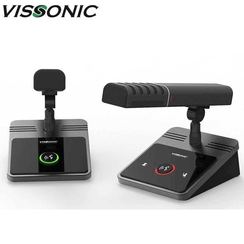 Vis-Doc-T Audio-Link Digital Ring Network Technology Conference Microphone with Physical (ميكروفون مؤتمرات بتقنية الشبكات الرقمية Vis-Doc-T) الزر