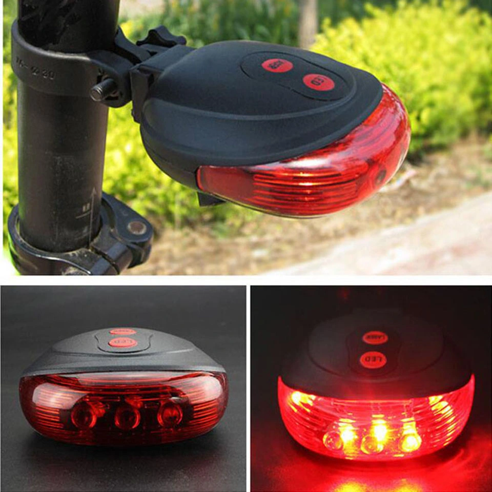 Helius Bicycle Laser Lights LED Cycling Bicycle Bike Safety Warning Rear Light