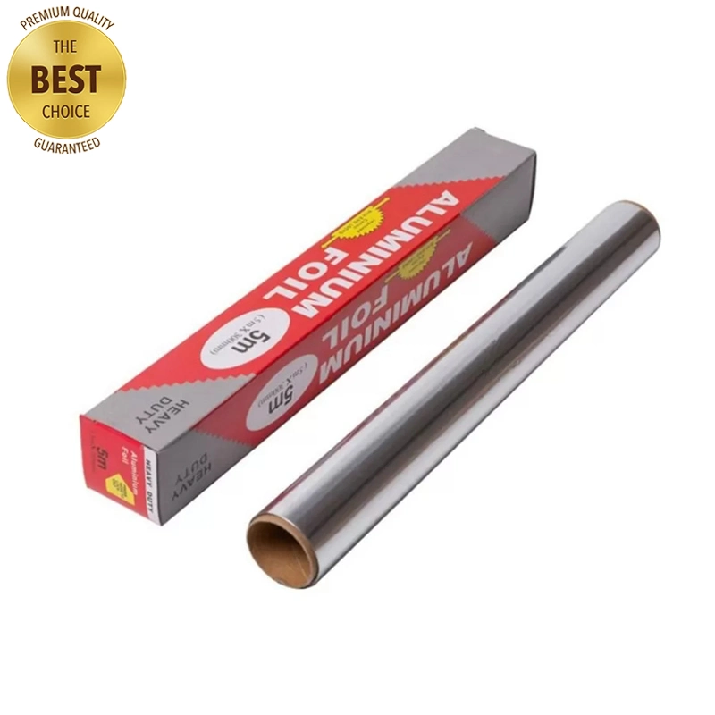 Rouleau de feuille d'aluminium argent aluminium épais antiadhésif pour usage intensif Feuille 20m 10m 5m longueur Restauration feuille de cuisine pour la cuisson