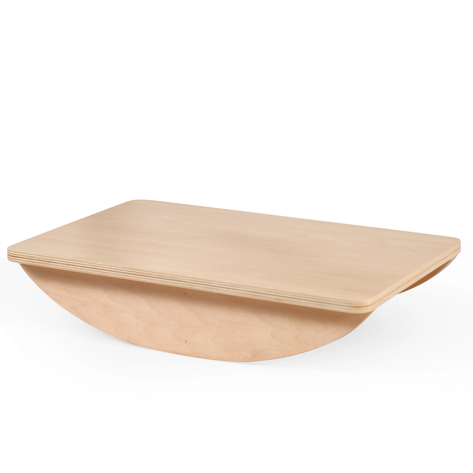 Hot Selling Solid Wooden Curvy Rocker Balance Board for Children