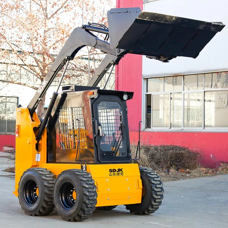 Multifunctional Wheel Hydraulic Mini Loader 1 Ton 2 Ton 3 Ton 5 Ton Loader Small Front End Articulated Mini Wheel Skid Steer Loader Factory Price for Sale