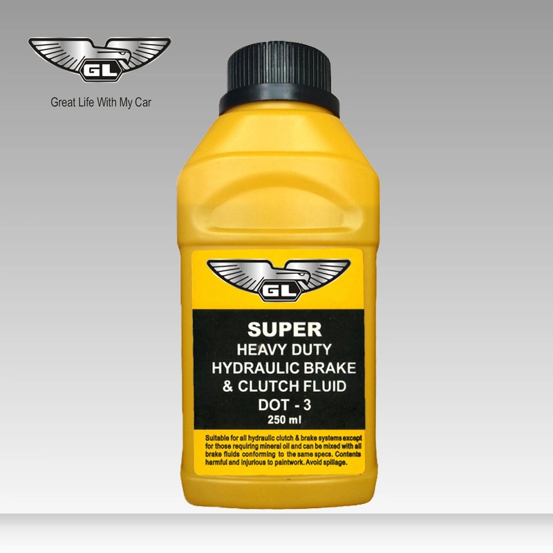 250ml Plastic Bottle Synthetic DOT3 Brake Fluid