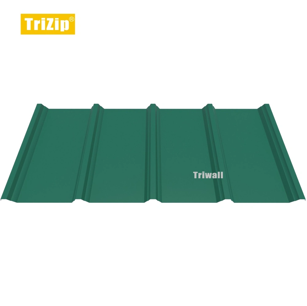 Triwall Metal Trapezoid Roofing / Wall Cladding Panel -Td155