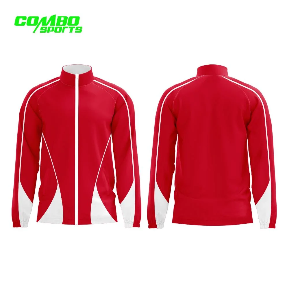 Combo Digital Sublimierte Sportswear Custom Track Suit Zipper Herrenjacke