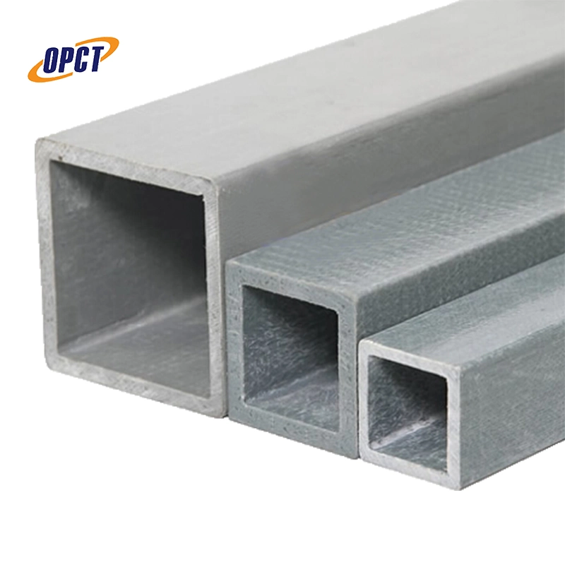 FRP GRP Pultruded Fiber Glass Plastic Square Tube Rectangular Tube