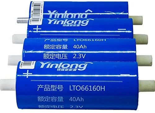 Energy Grid-Tied Rechargeable Storage Battery Backup 2.3V 40ah Yinlong Lto Battery for Electric Boat