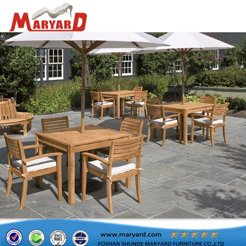 Outdoor Teak Wood Dining Table Set Hotsale in The Middle East and Dubai