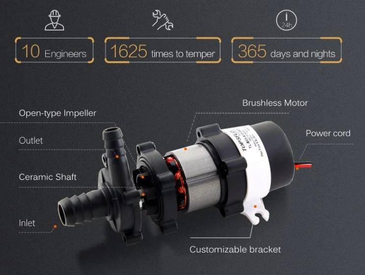 Unter Dem Waschbecken Gefilterte Warmwasserpumpe Hohe Temperatur Mini-Pumpe Siedewasserpumpe