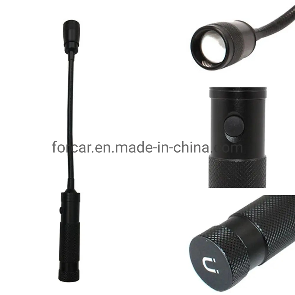 Flexible LED Flashlight Magnetic Head Telescopic Camping Pick up Tool Work Lamp