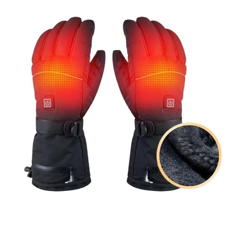 Winter Waterproof Warm Touch Screen Rechargeable Electric Hand Ski Gloves Heated Gloves