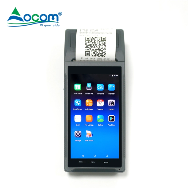 Q1q2 APP Software Compatible Android Handheld Mobile Terminal POS with Printer