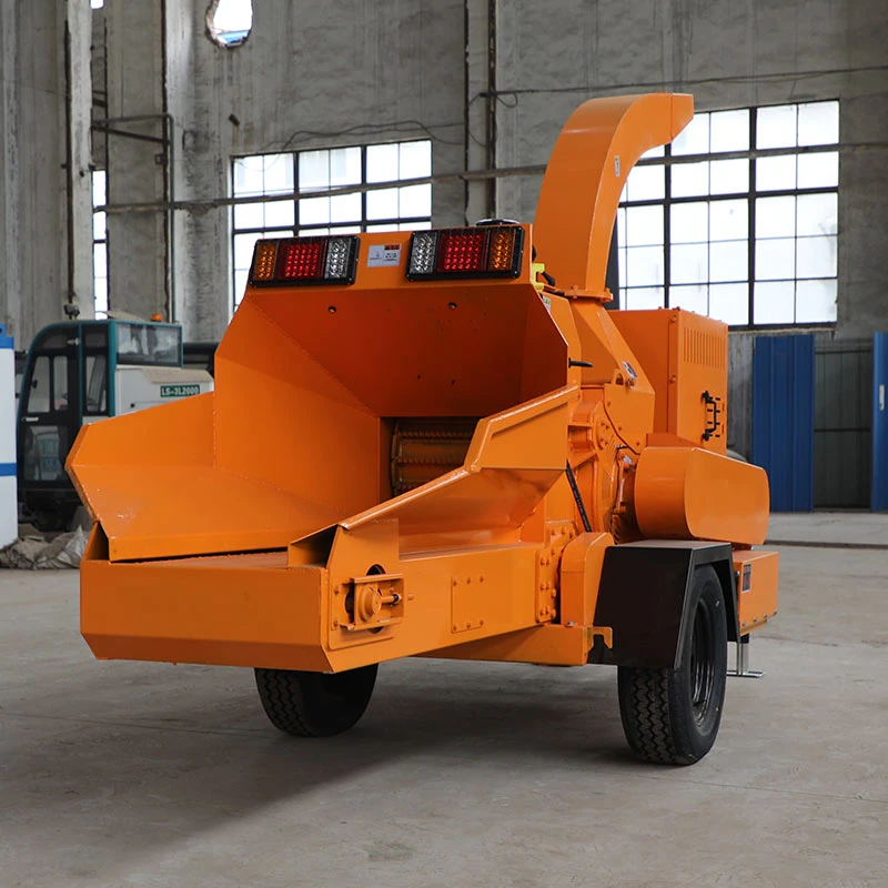 Hc 6140 Gasoline Engine Drive Fully Automatic Wood Chipper Shredder Crusher Equipment