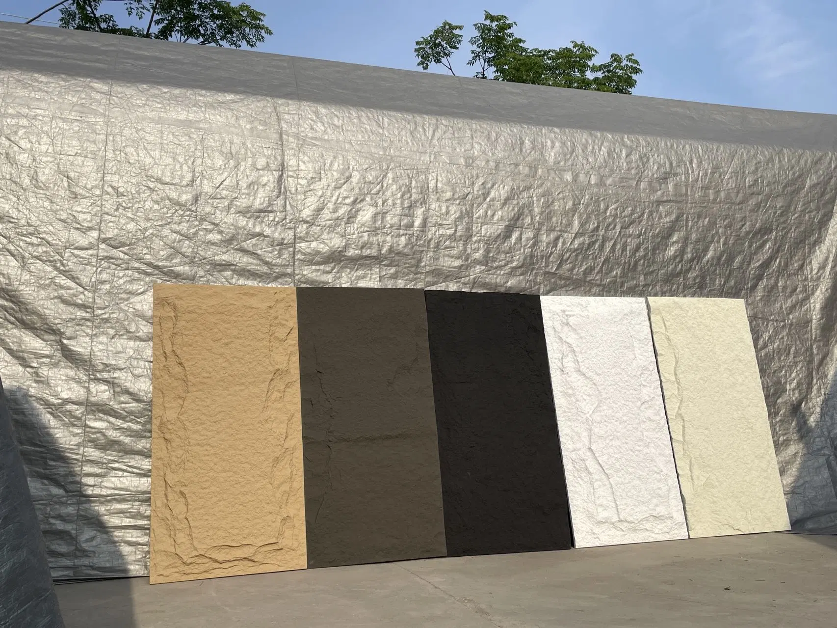 3D Indoor Outdoor Matte Surface Waterproof Culture Wall Panel PU Foam Stone