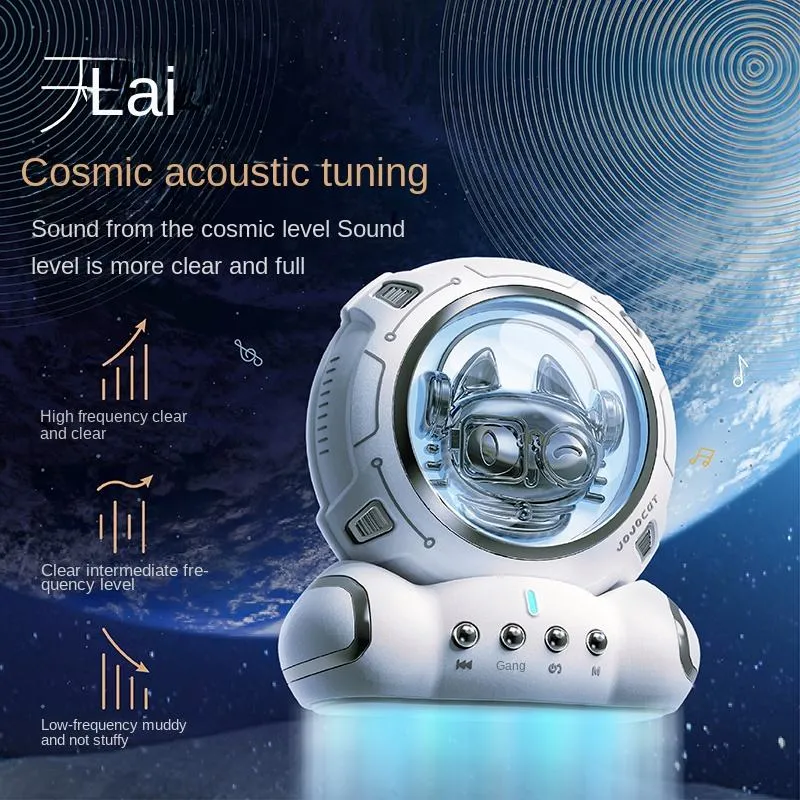 Nuevo diseño Cartoon Space Astronaut Cat Wireless portátil Bluetooth altavoz Altavoz de regalo creativo Mini Soundbox Player