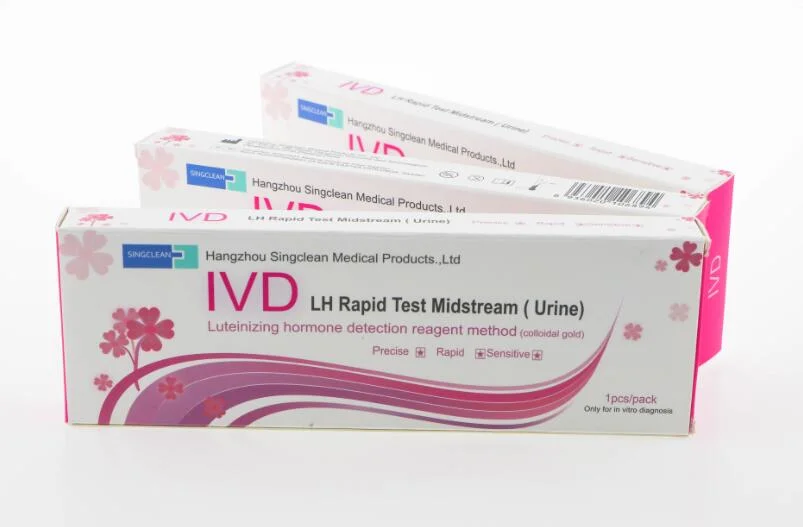 Kits de teste de diagnóstico médico de ovulação LH (cassete, tira e kits) com CE
