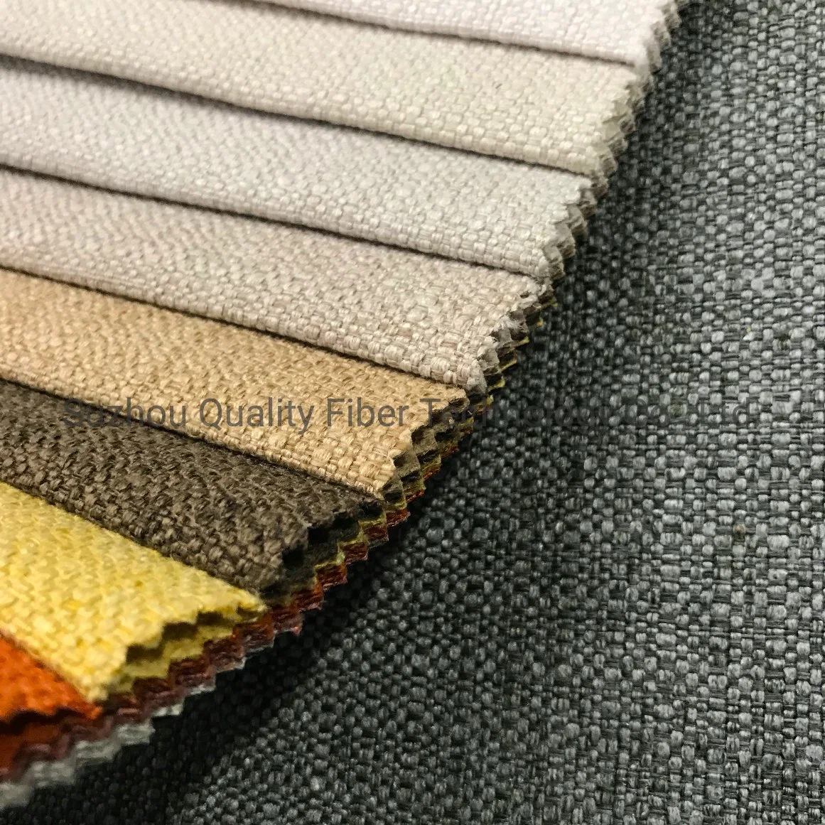 Stock Linen Sofa/Chair/Curtain Fabric for Home Textile