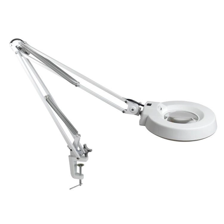 High quality/High cost performance  Workshops Beauty Salon Magnifying Lamp Desk Clamp Illuminated Magnifier LED Magnifier Lamp