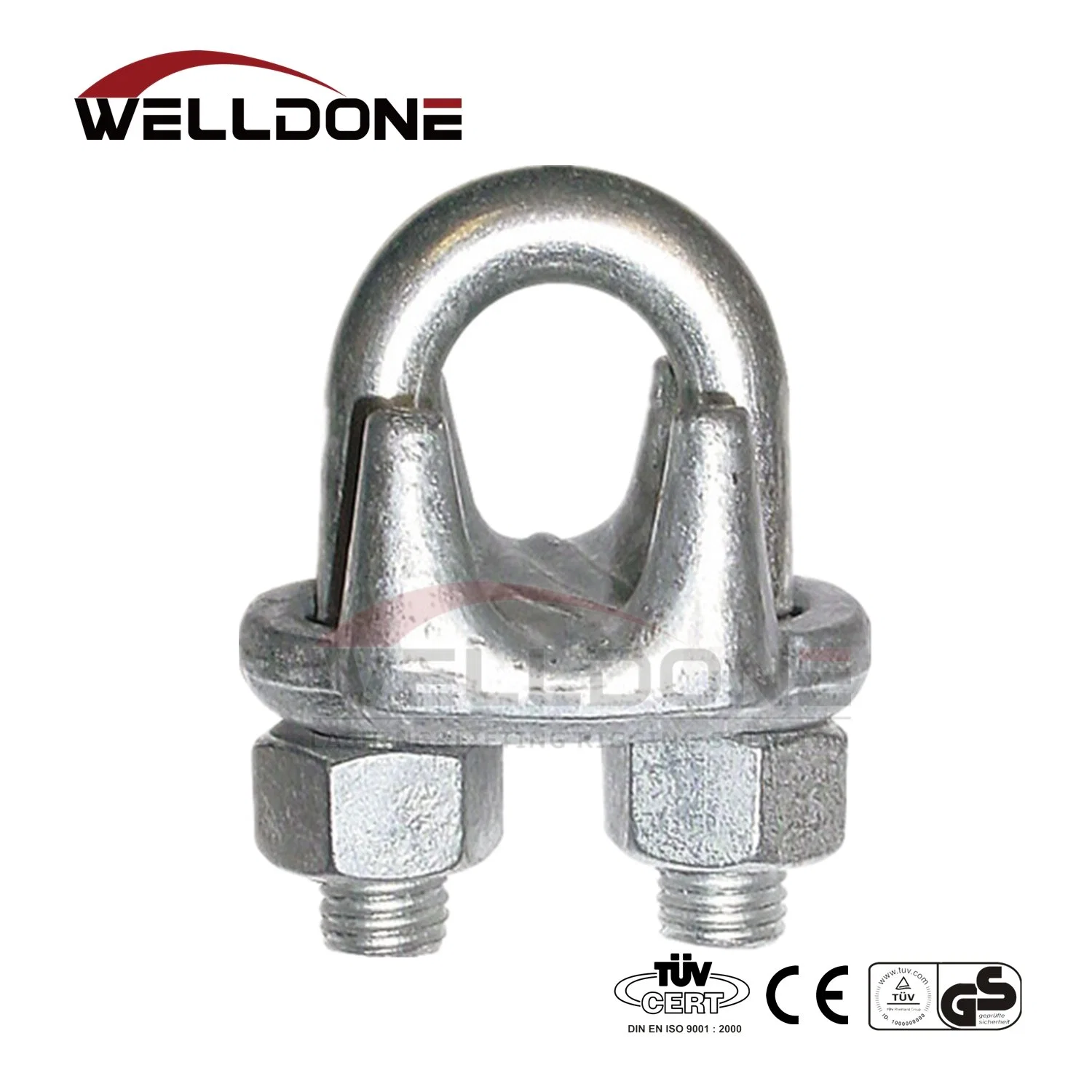 G450 Steel Galvanized Drop Forged Us Type Wire Rope Clip (CE, SGS, BV, ISO) Wire Rope End Fitting