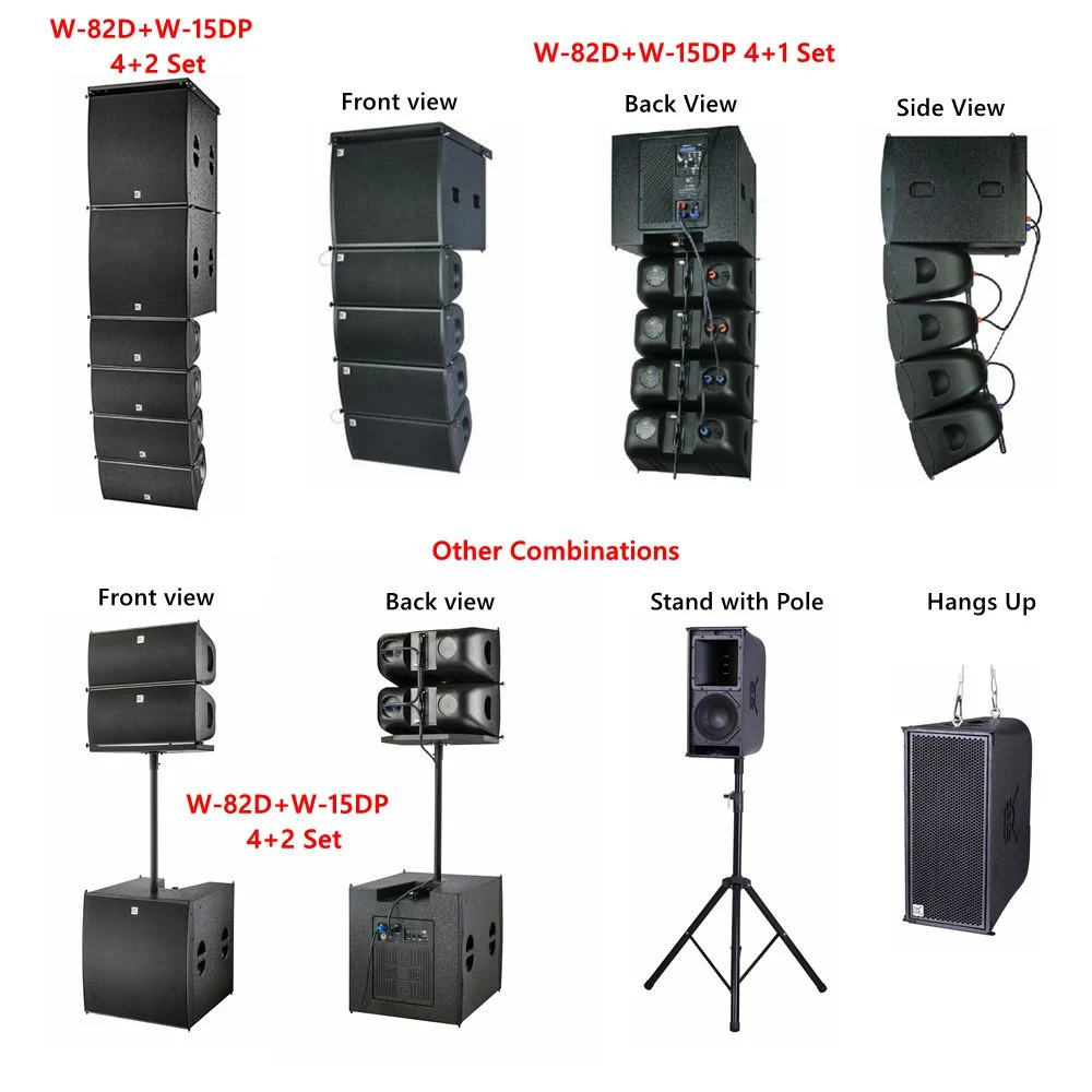 CVR Portable Line Array Kirche 250W-Audiosystem für den Innenbereich mit Angemessener Preis