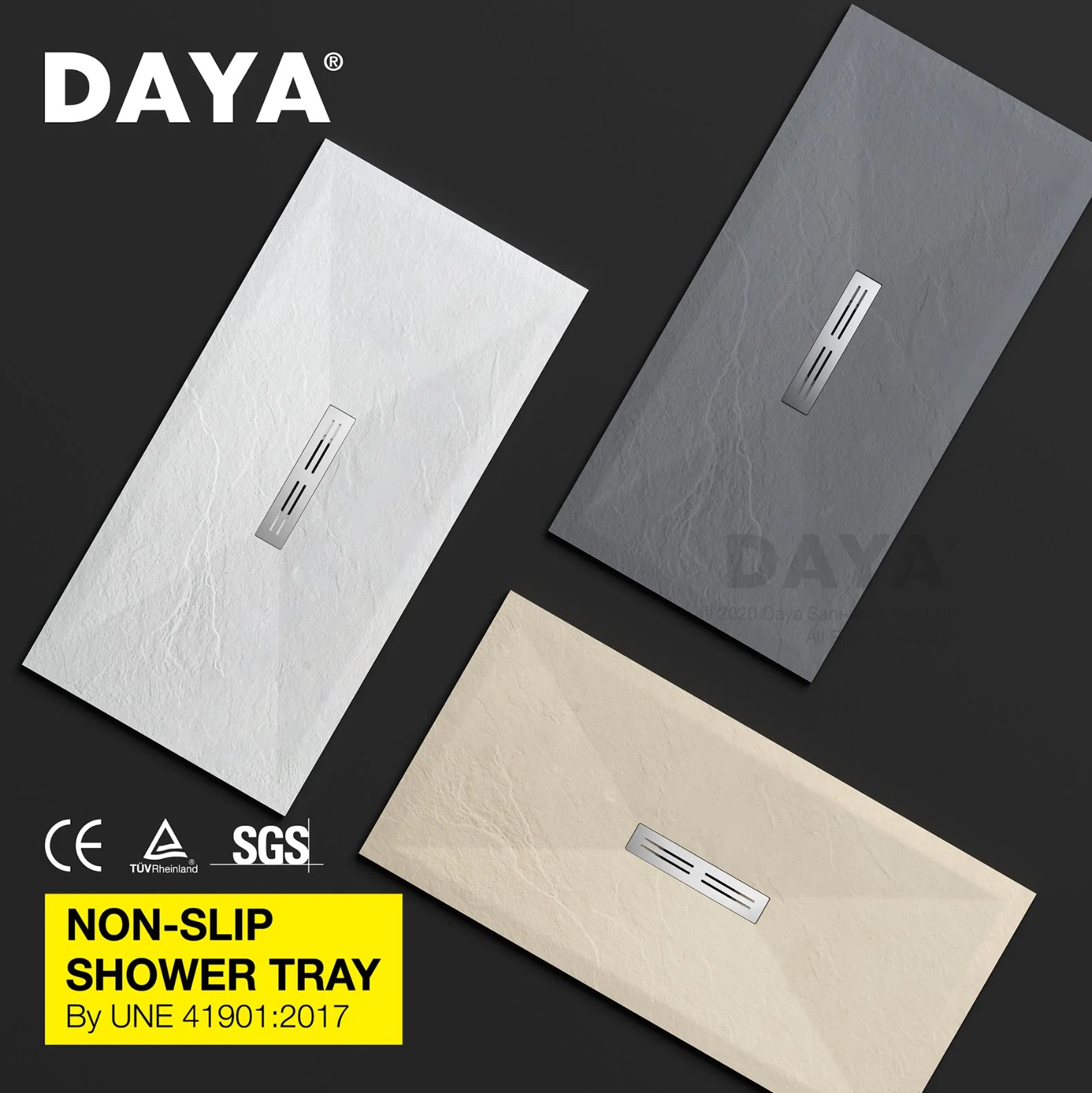 Shower Booth International Style Cast Stone Slate Bathroom Shower Tray