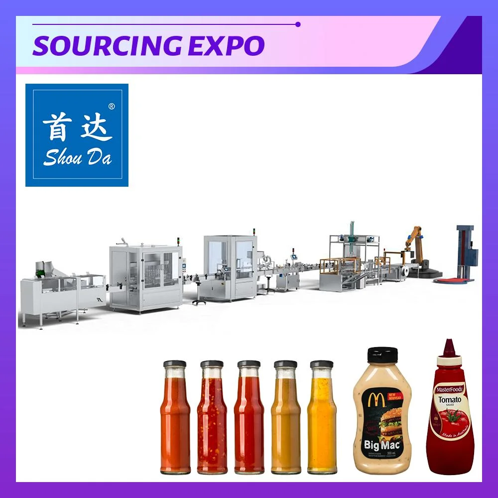 Automatic Paste Tomato Sauce Milk Spice Packaging Sealing Filling Packing Machine Production Line