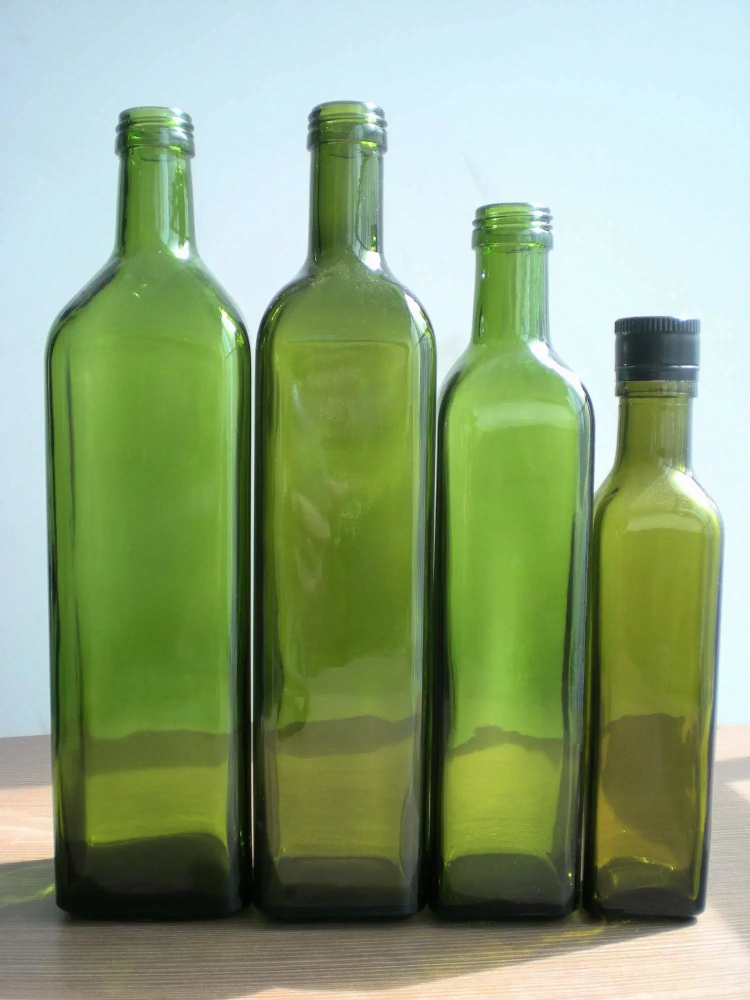 500ml Dark Green Olive Oil Bottle/500ml Square Olive Oil Bottle