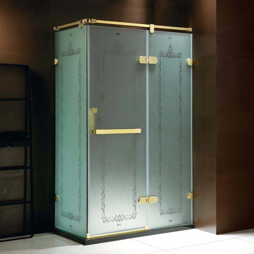 تشيان يان يان دش الزجاج استبدال الصين 36 × 36 بدون إطارات خزانة دش زجاجية تحتوي على حمام حديث مع دش زجاجي مقسّى