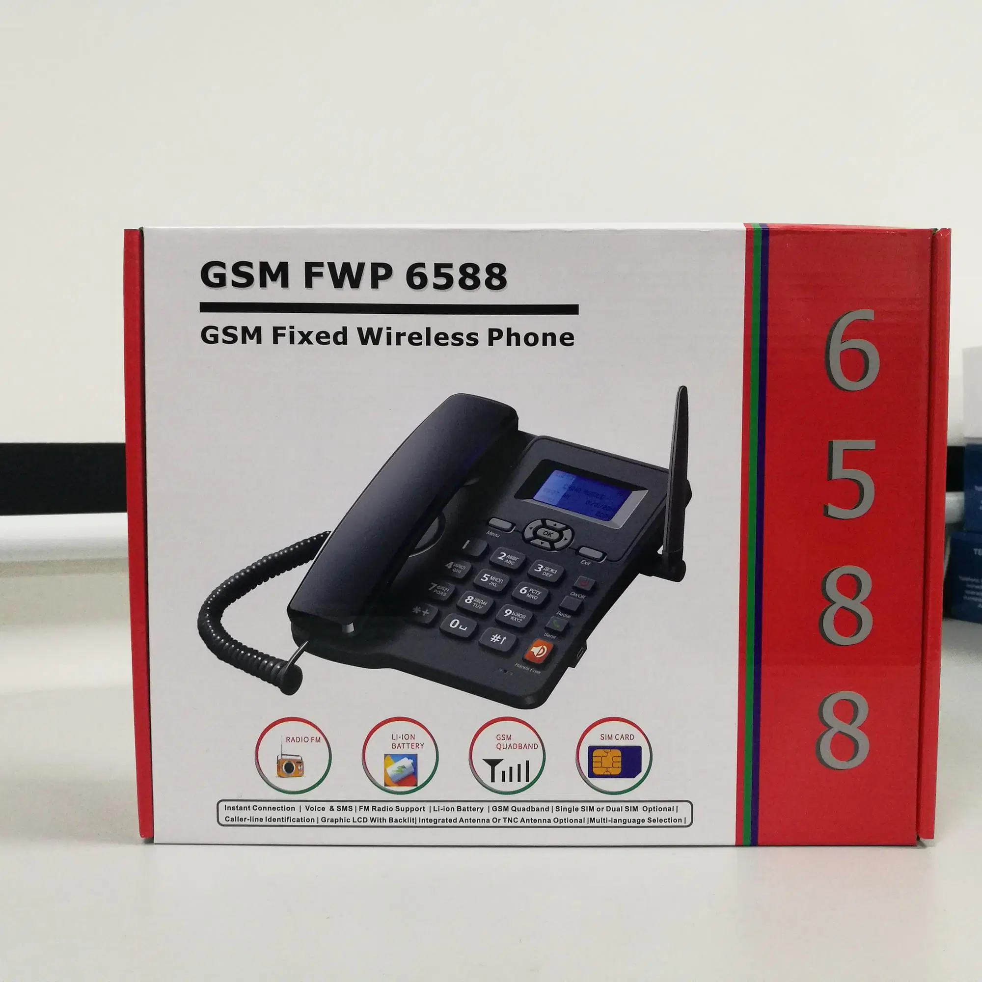 Office Desk Phone Fixed Wireless Phone with SIM Card Use