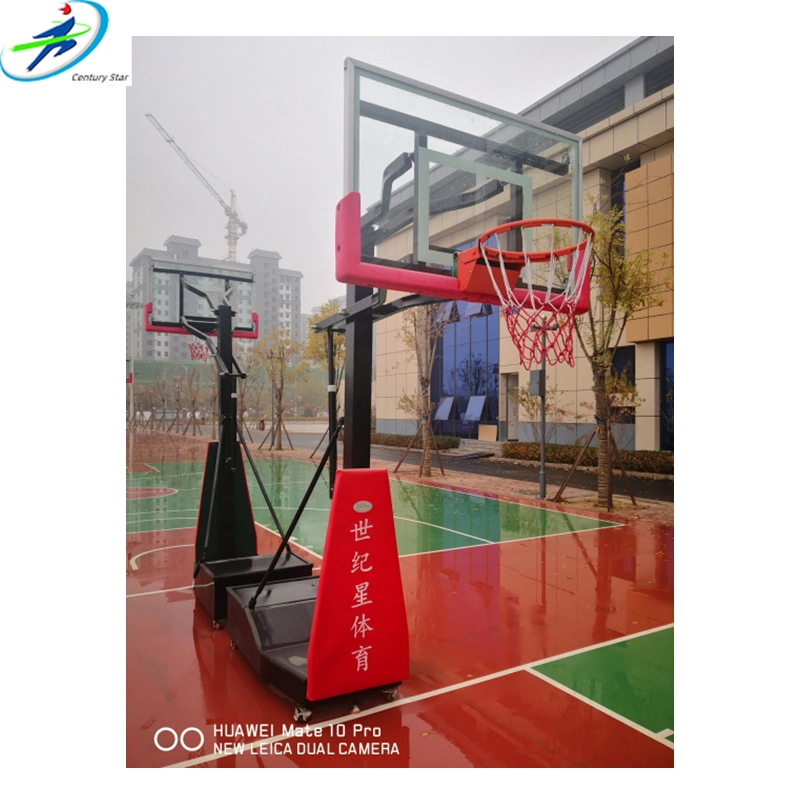 Outdoor 10ft Tragbare Höhe verstellbarer Basketball Hoop System Ständer mit Basis