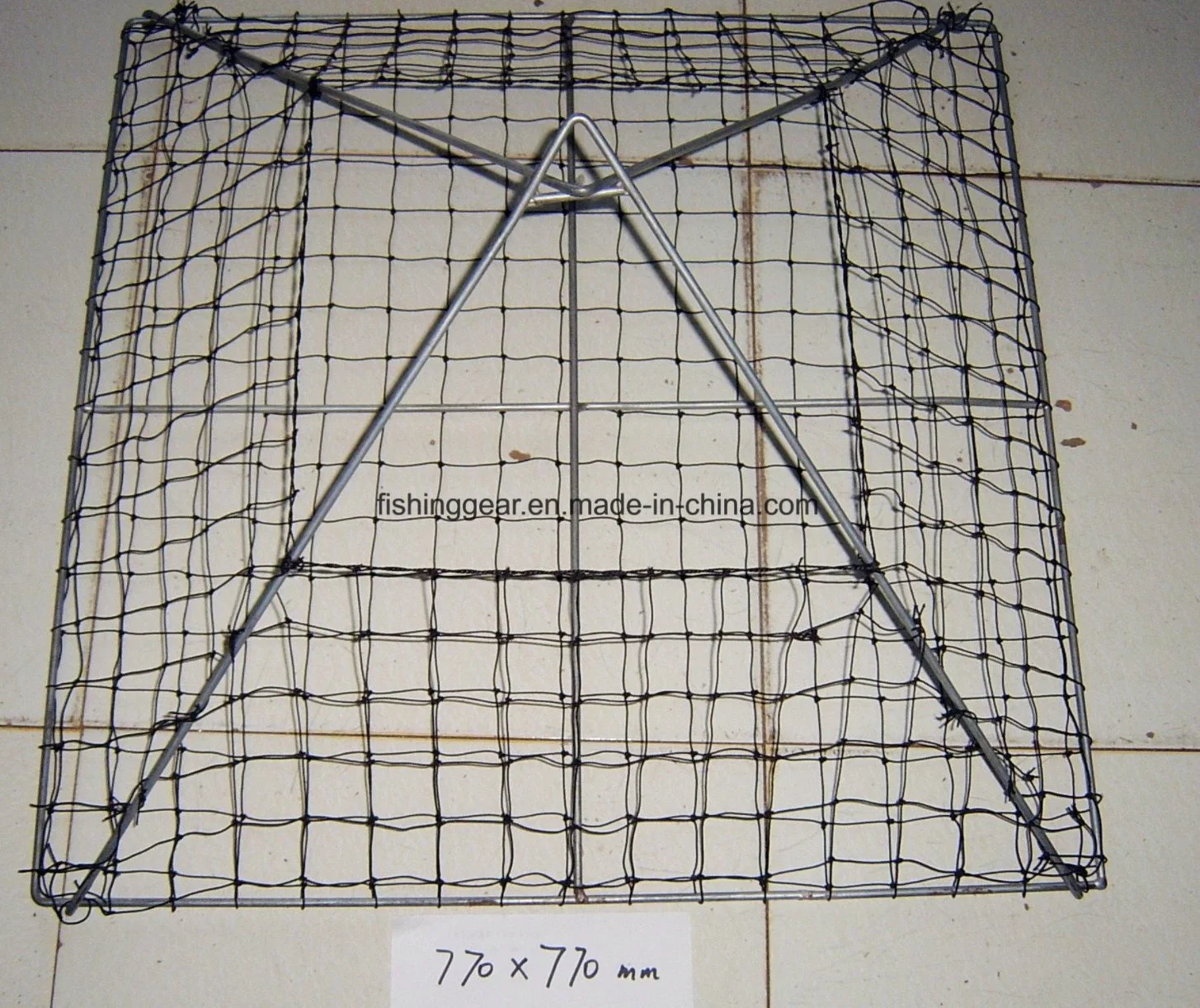 70cmx70cm el bastidor de acero de galvanoplastia Yabby redes para pescar aborda