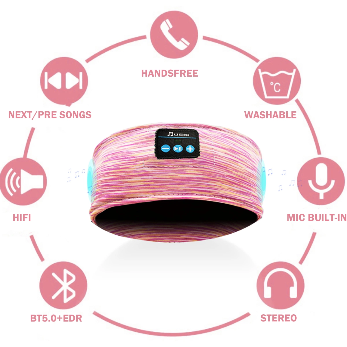 Dropshipping Bluetooth 5,0 Musik Wireless Call Running Sport Kopfhörer Stirnband