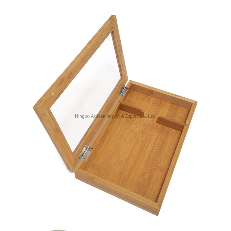 High quality/High cost performance  Rectangle Bamboo Packing Box for Gift/Tea/Jewelry with Skylight