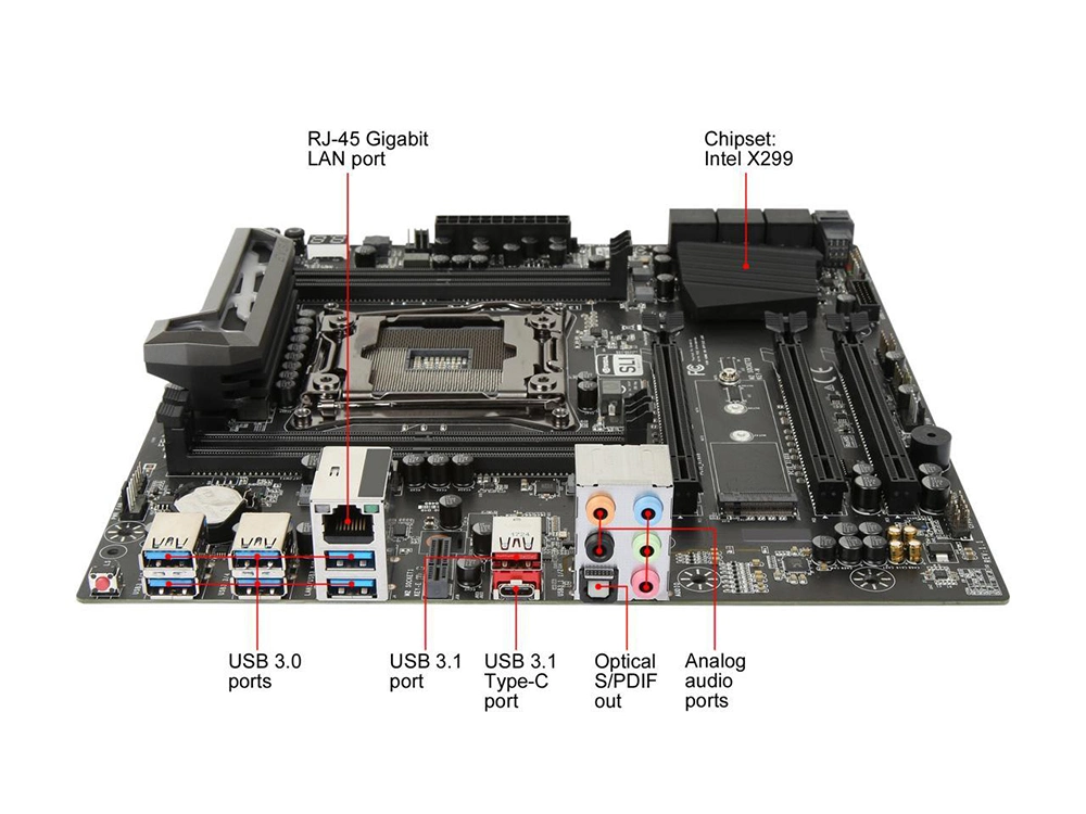 Evga X299 Micro 131-SX-E295-KR LGA 2066, Intel X299, SATA 6Gb/s, USB 3.1, USB 3.0, Matx, motherboard Intel