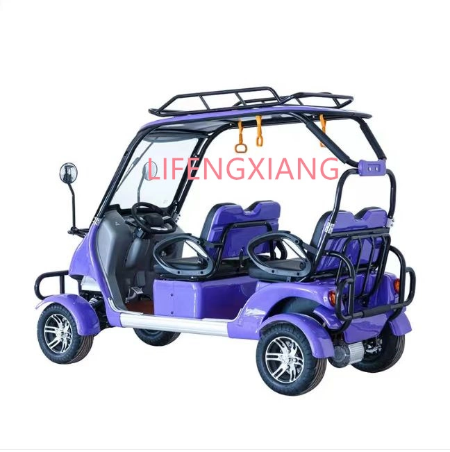 CE Approved Fashionable Adult Battery Operated 2500W Four Wheels Electric Sightseeing Car Electric Golf Car