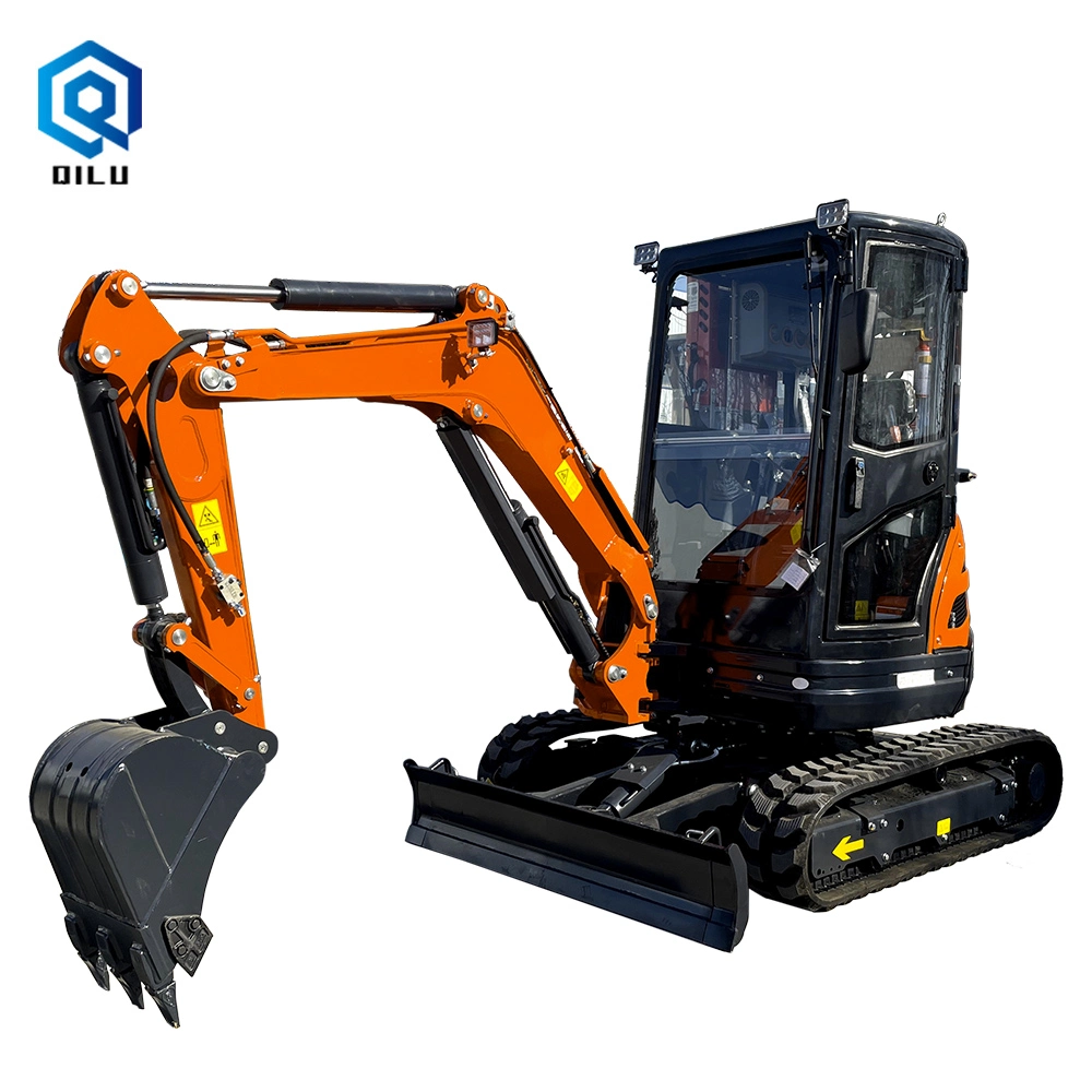 Mini Excavator Rubber Garden Tractor Mining 2.5ton